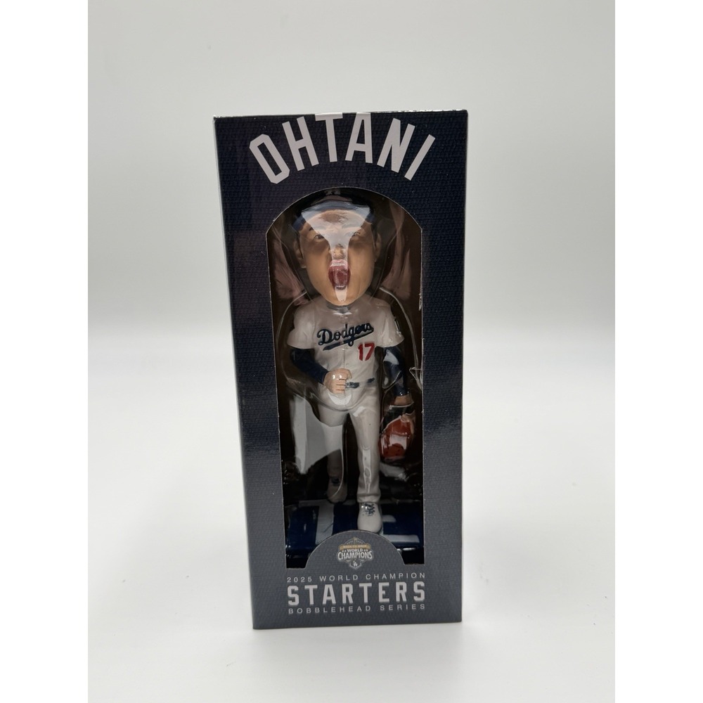 Dodgers Shohei Ohtani #17 2025 World Series Champion Starters Bobblehead 4/4